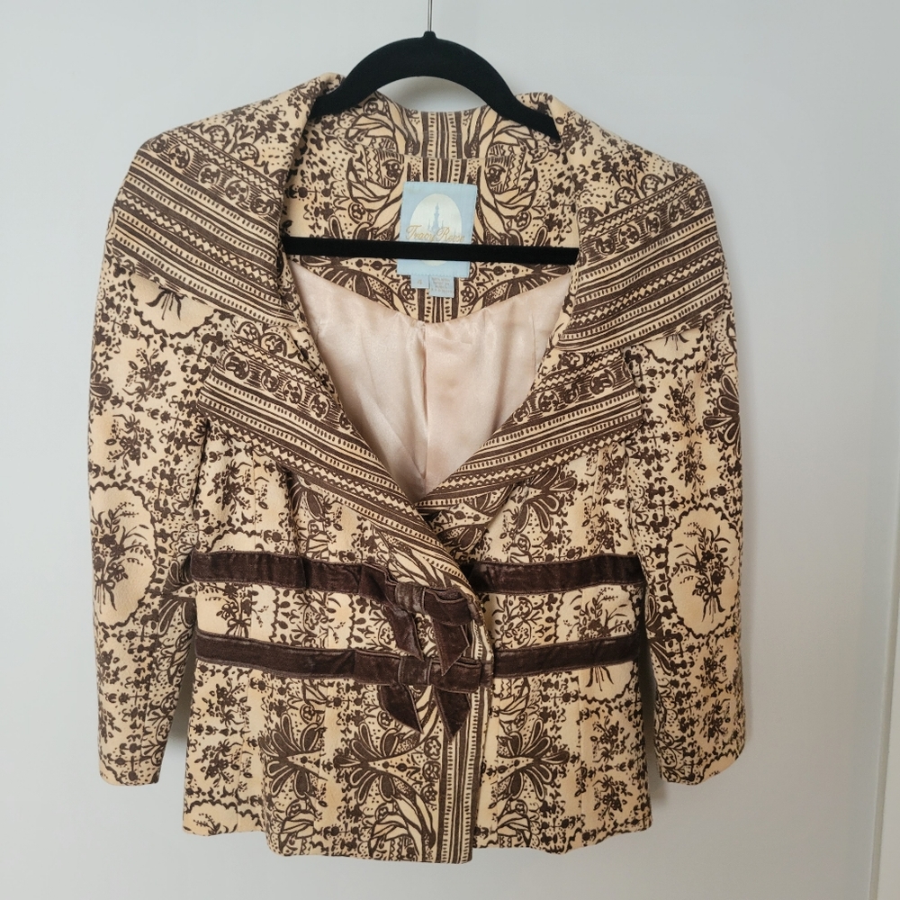 Tracy Reece tan and brown Jacket